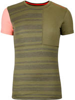 Ortovox 185 Rock&lsquo;N&lsquo;Wool Damen Funktionsshirt-Oliv-Dunkelgr&uuml;n-XS