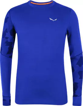 Salewa Cristallo Warm Apine Merino Responsive LS Baselayer Men blue electric