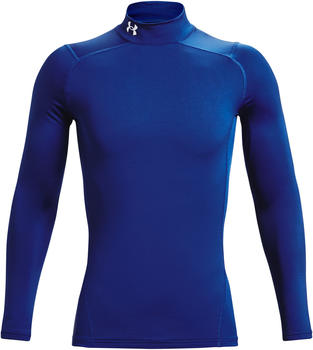 Under Armour Men's ColdGear Compression Mock Neck royal/white