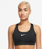 Nike Swoosh Medium Support Sport-BH mit Polster und Grafik (DX6821) black/white