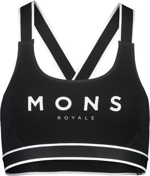 Mons Royale Womens Stella X-back Bra black
