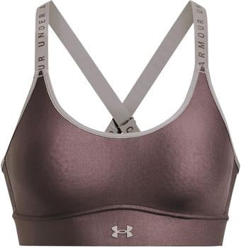 Under Armour Infinity Mid Covered Sports Bra ash taupe/pewter