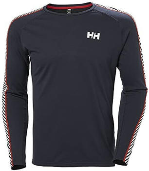 Helly Hansen Lifa Active Stripe Crew Long Sleeve Base Layer navy