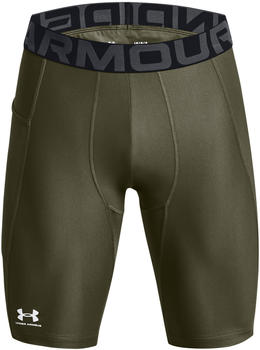 Under Armour Men HeatGear Armour Long Shorts with Pocket marine OD green/white