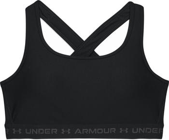 Under Armour Women's Armour Mid Crossback Sports Bra black/black jet gray