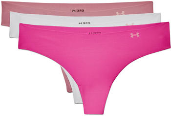 Under Armour PS Thong 3Pack (1325615) pink elixir/halo gray