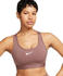 Nike Swoosh Medium Support Women's Padded Sports Bra (DX6821) smokey mauve/white