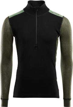 Aclima WoolNet Hybrid Mock Neck Shirt Man (103279) jet black