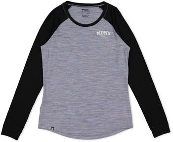 Mons Royale Icon Merino Air-Con Raglan Women (100498-1090) grey heather/black