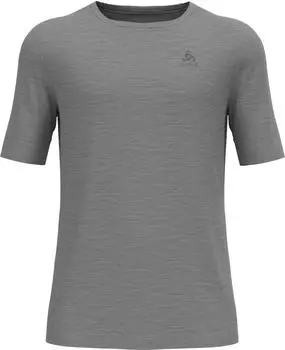 Odlo The Natural Merino 200 Crew Neck Base Layer T-Shirt odlo steel grey melange