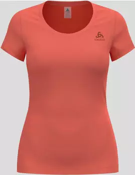 Odlo Women's Active F-dry Light ECO Base Layer T-Shirt living coral