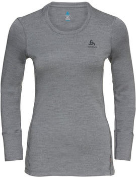 Odlo Women BL TOP crew neck l/s MERINO 26 grey melange