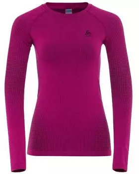 Odlo Women Performance Warm Eco Base Layer Top (196191) festival fuchsia - black