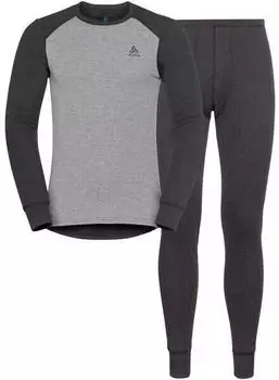 Odlo Men Active Warm Eco Base Layer Set (196702) dark grey melange - grey melan