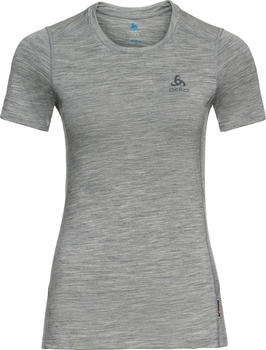 Odlo Women&rsquo;s BL TOP Crew Neck Short Sleeve Merino 200 grey melange/grey melange