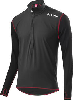 Löffler Men Windstopper Half Zip Shirt Long Sleeve Transtex Light (20659) black/red