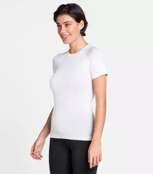 Odlo Women&rsquo;s BL TOP Crew Neck Short Sleeve Performance Light white