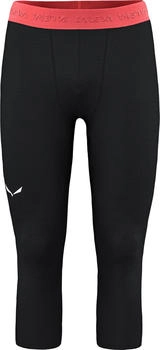 Salewa Cristallo Warm Alpine Merino Responsive 3/4 Leggins Men black out (0911)