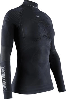 X-Bionic Energy Accumulator Women's Base Layer Turtle Neck Long Sleeve Shirt opal black/arctic white