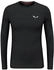 Salewa Cristallo Warm AMR L S Tee Merinounterwäsche schwarz BlackOutII