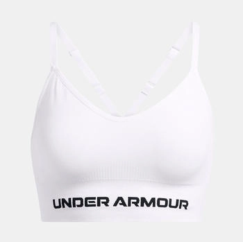 Under Armour Vanish Seamless Low Bra 1384417-100 weiß