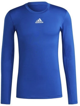 Adidas TechFit Warm Longsleeve dunkel blausilber