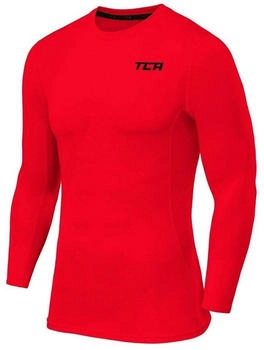 TCA Funktionsshirt Langarm Kompression rot 1-tlg
