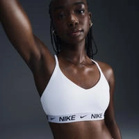 NIKE Indy Light Support Padded Adjustable Sport-BH Damen 101 - white/black M