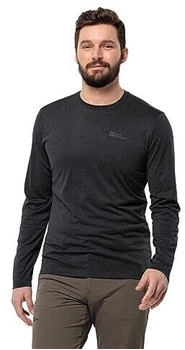 Jack Wolfskin Sky Thermal L S M Wander-Shirt schwarz