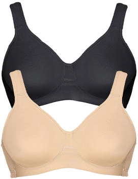 Viania Workout 14750 Sport-BH schwarz weiß haut