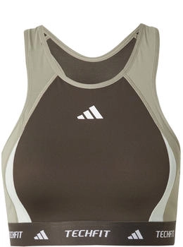 Adidas Sport-BH khaki oliv pastellgrün weiß Adidas Sport-BH khaki oliv pastellgrün weiß