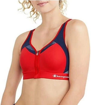 Champion Reißverschluss Bewegungssteuerung Sport-BH undurchsichtig rot flamme 85C