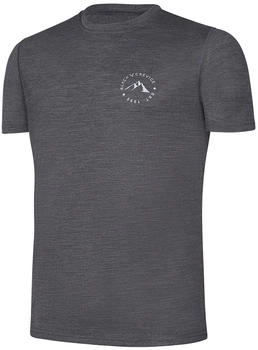 Black Crevice Merino T-Shirt anthrazit