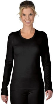 Trigema Longsleeve Sportshirt aus Merinowolle schwarz