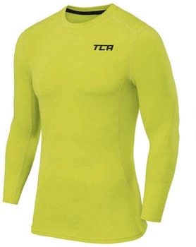TCA Funktionsshirt Langarm Kompressionsshirt lichtgrün