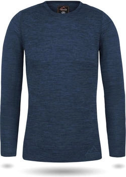 Normani Merino Langarm-Shirt Mandurah navy