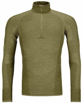 Ortovox Competition Zip Neck Merinounterw&auml;sche oliv