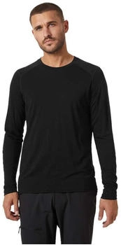 Helly Hansen HH Langarm Unterhemd Merinowolle schwarz