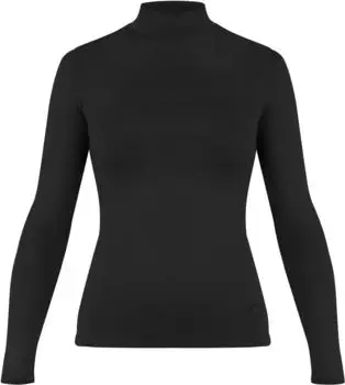 Normani Merino Longsleeve Stehkragen 'Romsey' schwarz