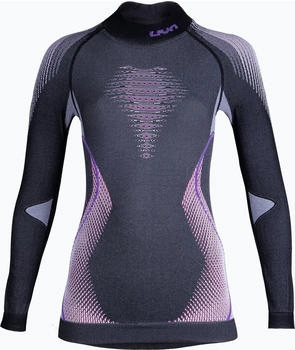 UYN Evolutyon Funktionsshirt Turtleneck anthrazit melange raspberry purple