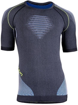 UYN Evolutyon Funktionsshirt anthrazit melange blau gelb shiny