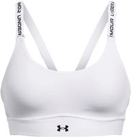 Under Armour 1384123-100004-M D-DD, Under Armour Infinity Mid 2.0 Bra white black