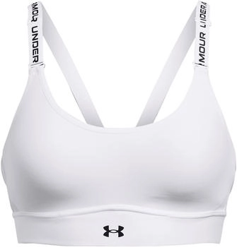 Under Armour Infinity Mid Bra wei&szlig; schwarz