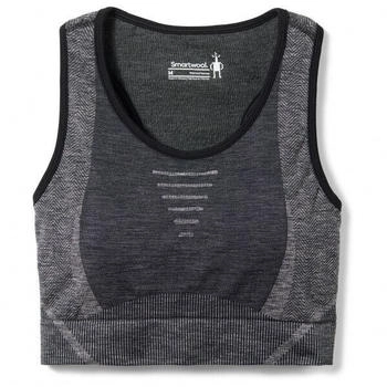 Smartwool Intraknit Racerback Bra black heather