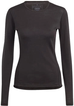 Adidas Merino Laufshirt schwarz