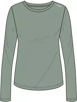 CMP T-Shirt 34N0886 Merinoshirt mineral grün