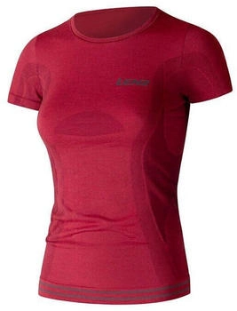 Lenz Merino Round Neck Damen T-Shirt rot