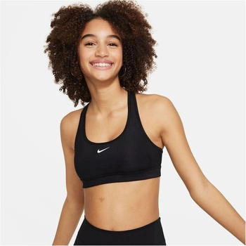 Nike SwooshSport-BH Kinder schwarz