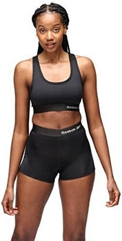 Reebok Sport Crop Top Steffi Simone schwarz