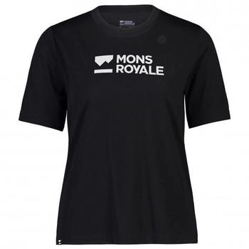Mons Royale Icon Relaxed Tee Merinoshirt schwarz
